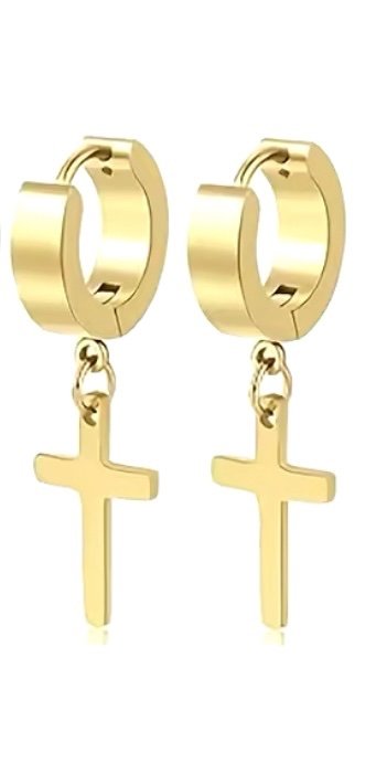 Mary Kay Ctg - Aretes cruz dorados