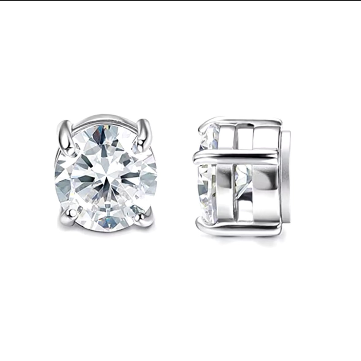 Mary Kay Ctg - Aretes imán diamante plateado